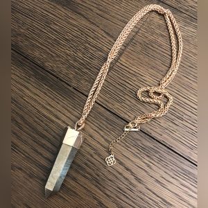 Kendra Scott Jayce necklace in pyrite